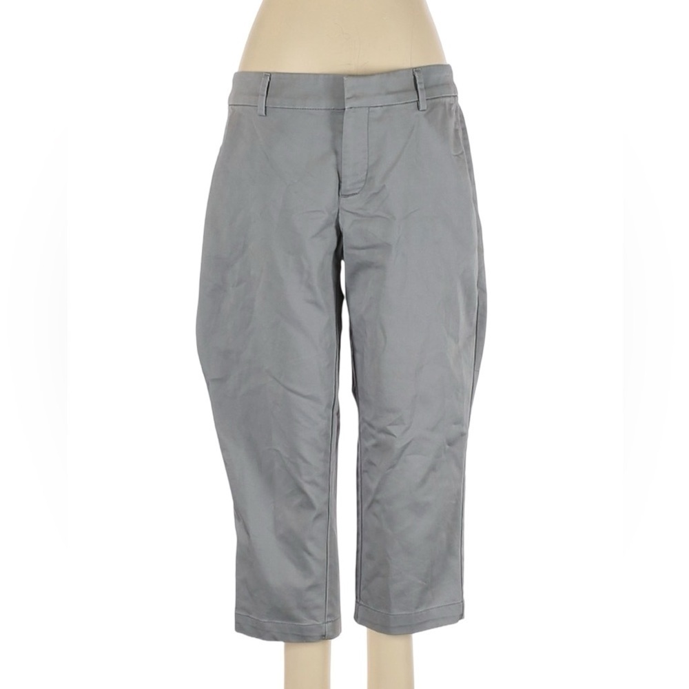 COPY - DOCKERS Flat Front Capri Trouser Pant Gray Women’s Size 8P.